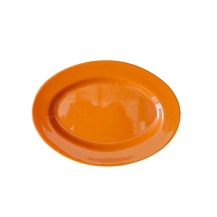 Melamine borden ovaal Oranje 24cm