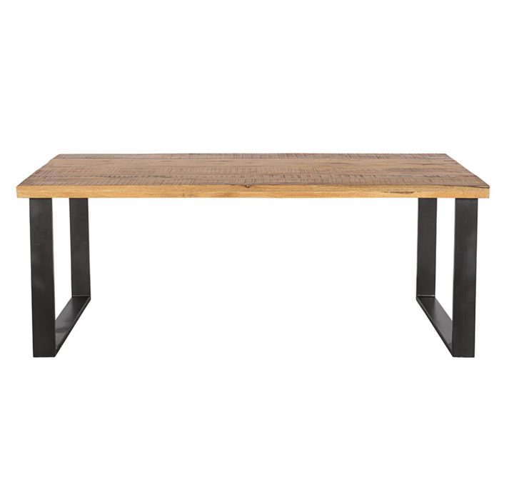 Dining table straight 180*100cm - 6cm top - X-Leg (C2)