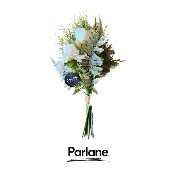 Artificial bouquet Parlane gerbera 43cm white/green