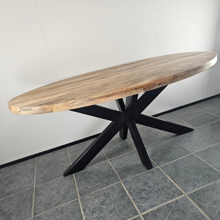 Eettafel Ovaal 300x130cm 6cm blad (R3)