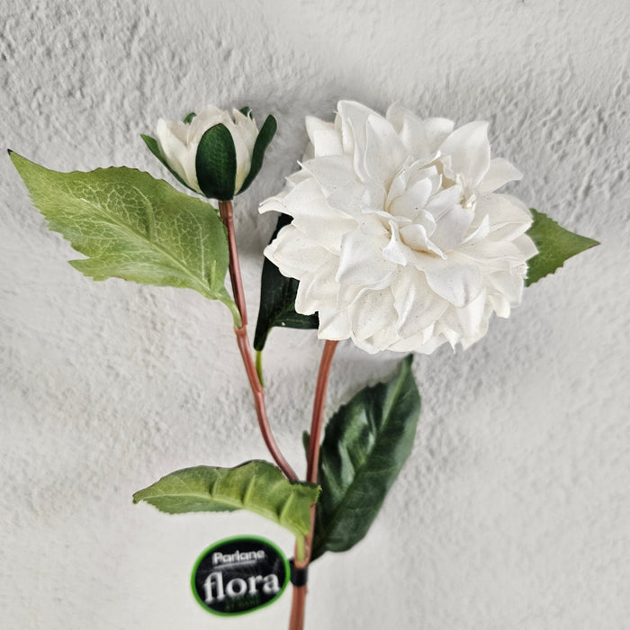 Artificial branch Parlane Dahlia White 62cm