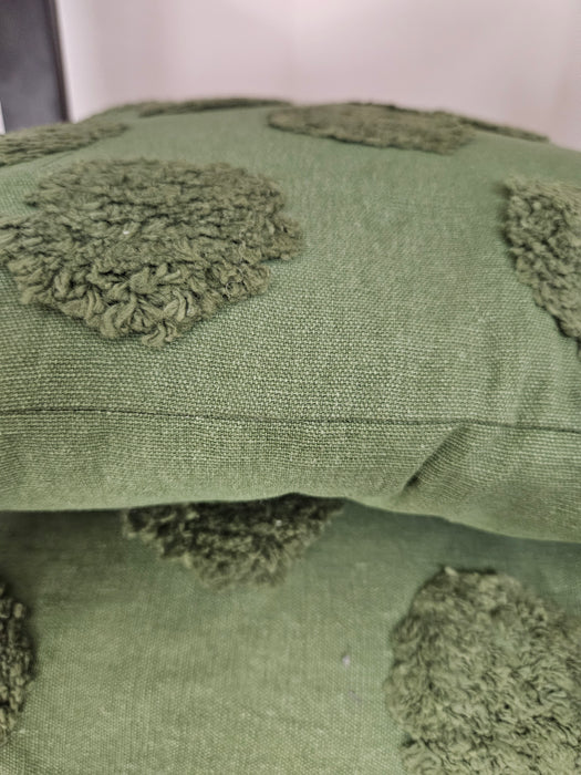 Unique Living cushion Giel green 45 x 45 cm