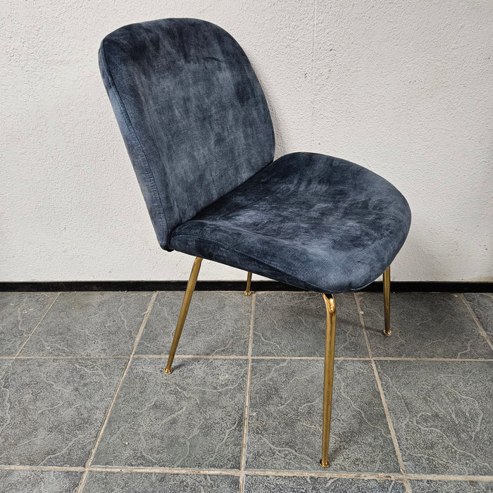 (Catering) chair Hip velvet blue - Gubi replica (E1)