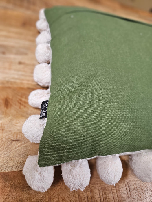 Unique Living cushion Iwan olive green 45*45cm