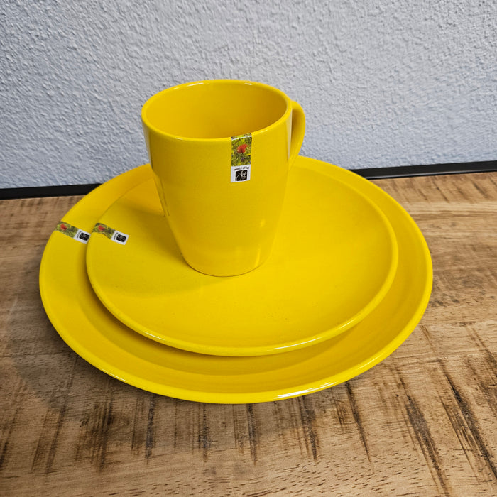 Jet mug with handle yellow 180 ml