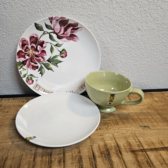 Jet breakfast plate green 21 cm