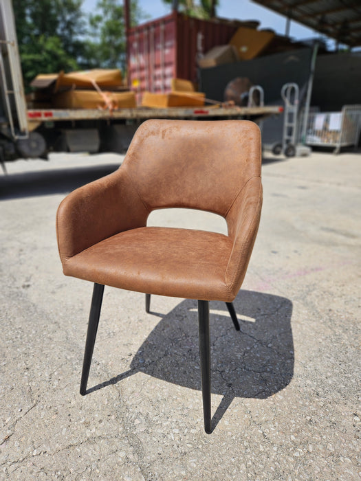 Dining room chair Quinn | Micro Fiber cognac (CH3)