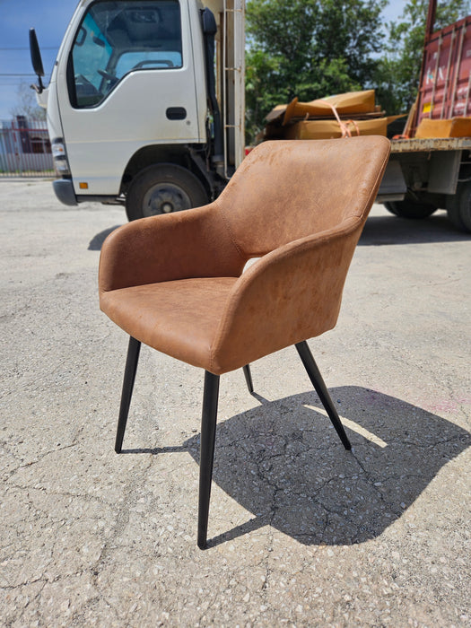 Dining room chair Quinn | Micro Fiber cognac (CH3)