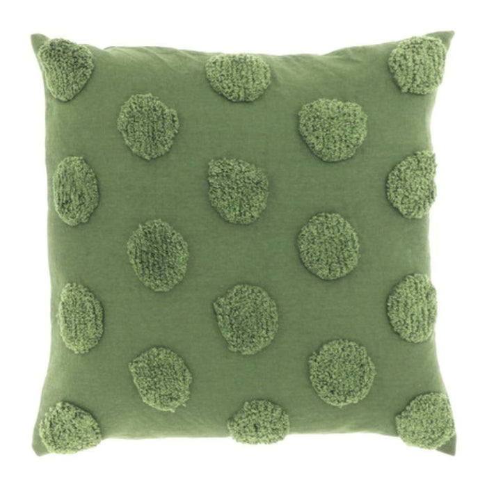 Unique Living cushion Giel green 45 x 45 cm