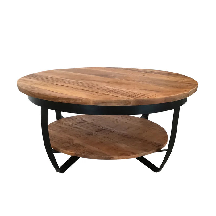 Ronde koffietafel 90cm - dubbele laag (N2)