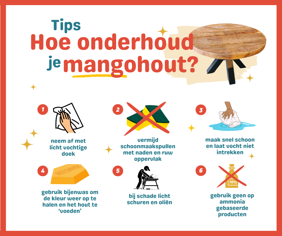 How do you maintain mango wood?