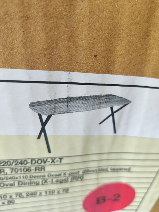 K073 | Metal base X legs for table (NEW)