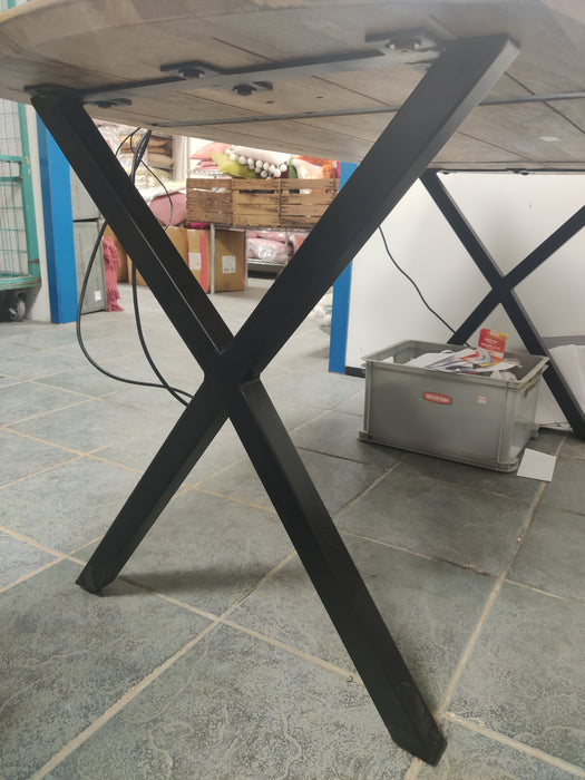 K073 | Metal base X legs for table (NEW)