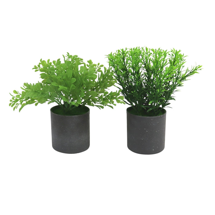 Artificial plant Palm in plastic pot 26 cm