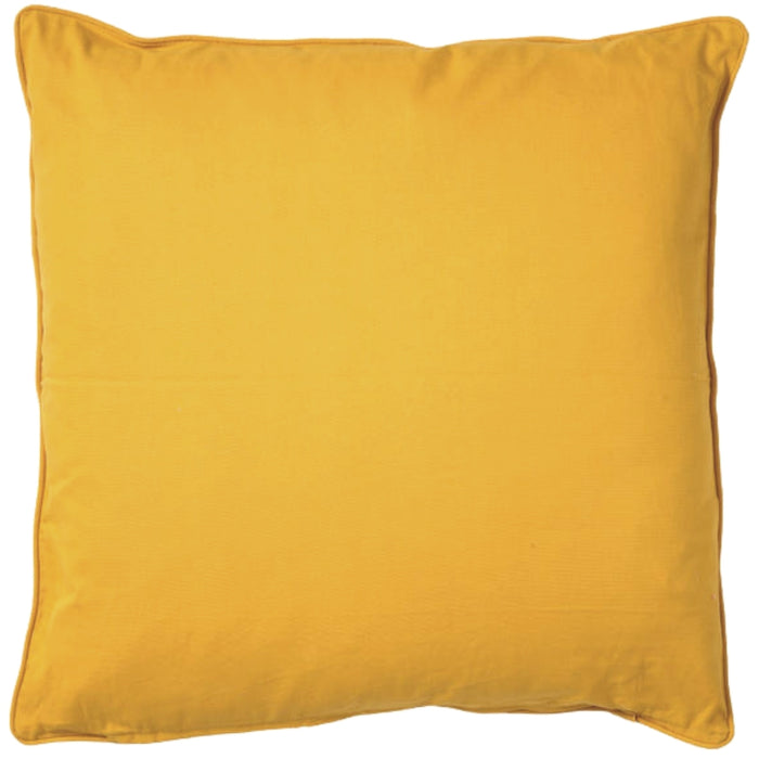 Cushion cover Uni ocher yellow 70 x 70 cm