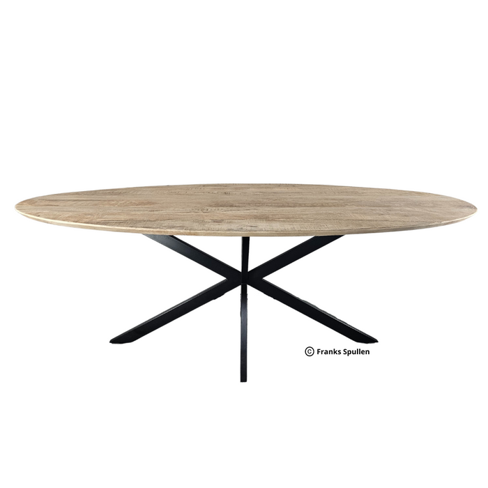 Dining table Oval 220x110cm (25mm top - Center leg)
