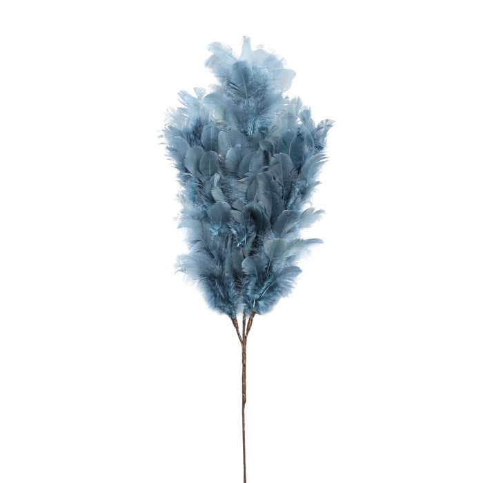PTMD kunsttak Folksy veren blauw 60 cm