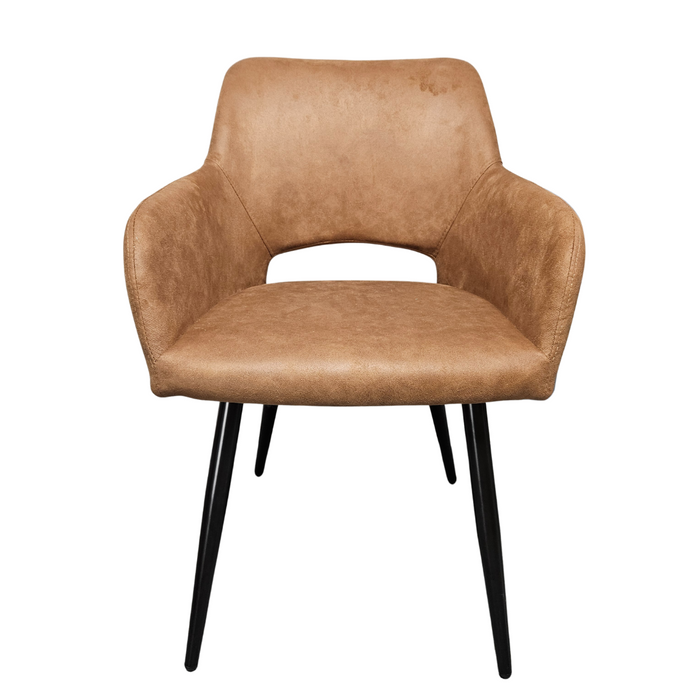 Dining room chair Quinn | Micro Fiber cognac (CH3)