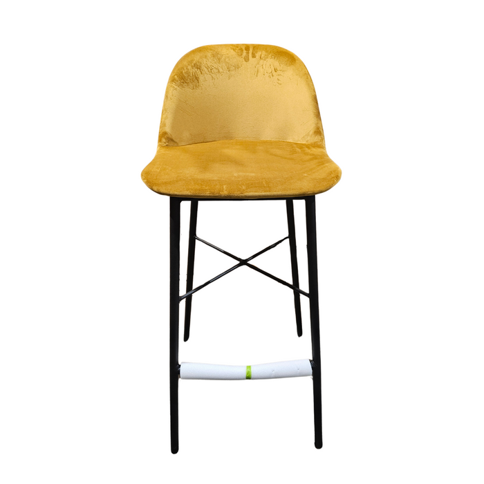 Bar stool Asha ocher yellow (E1)