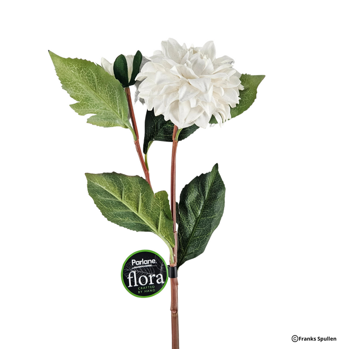 Artificial branch Parlane Dahlia White 62cm