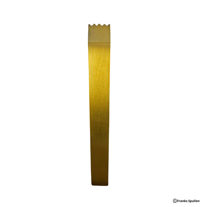 Gold matte rvs ice cube tong 7"